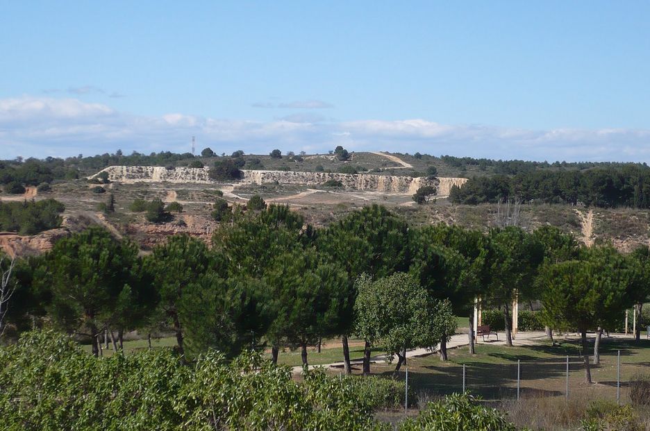 Antiguop campo de tiro de La Muela, en Paterna, donde se ubicaría la Zona Franca
