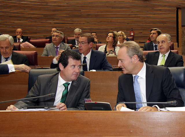 Alberto Fabra con el vicepresidente José Císcar
