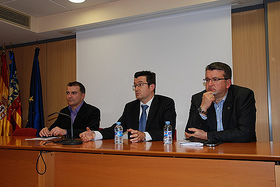 Joaquín Andreu, Rafael Soriano y Fernando Llopis, dirigentes de UPyD en Alicante y Valencia