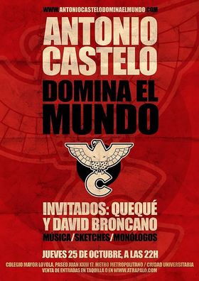 Cartel del nuevo espectáculo de Antonio Castelo 