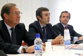 Antonio Paños, Juan Manuel Pérez y Federico Varona