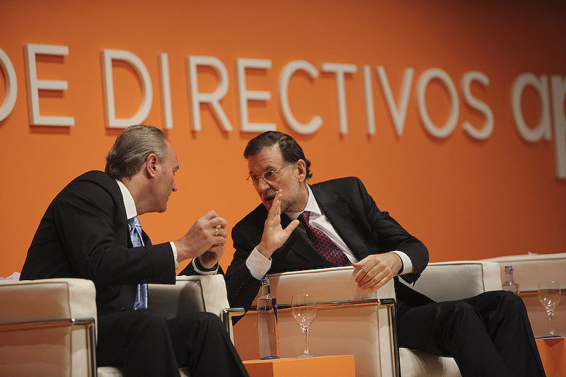 Alberto Fabra y Mariano Rajoy, el martes en Valencia | Foto Agencia Valencia
