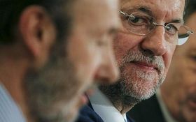 Rubalcaba con Mariano Rajoy