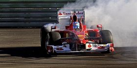 Alonso en el circuito de Cheste