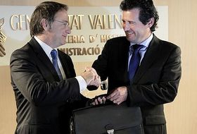 Juan Carlos Moragues (nuevo conseller de Hacienda) y José Císcar (vicepresidente del Consell)