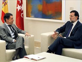 Ignacio González y Mariano Rajoy, en una imagen de octubre