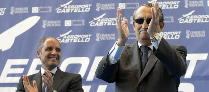 Francisco Camps y Carlos Fabra el día de la inauguración del aeropuerto de Castellón | Efe