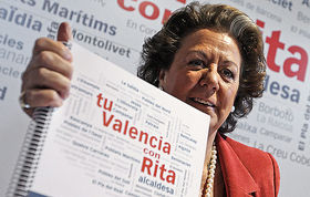 Rita Barberá, alcaldesa de Valencia
