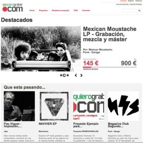 yoquierograbar.com: Plataforma valenciana para el crowdfunding musical