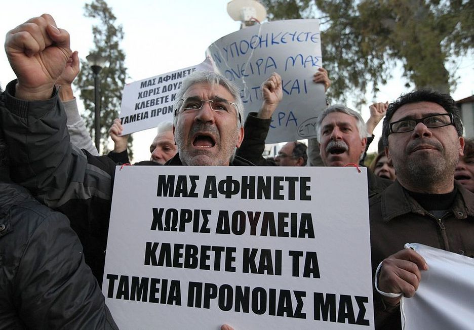 Protestas en Chipre