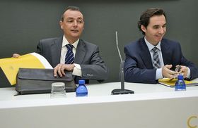 Salvador Navarro, presidente, y Ricardo Miralles, secretario general de CEV y Cepymev