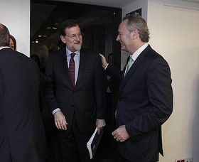 Mariano Rajoy junto a Alberto Fabra