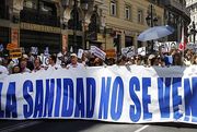 MADRID SE MANIFIESTA CONTRA LA PRIVATIZACIÓN DE LA SANIDAD