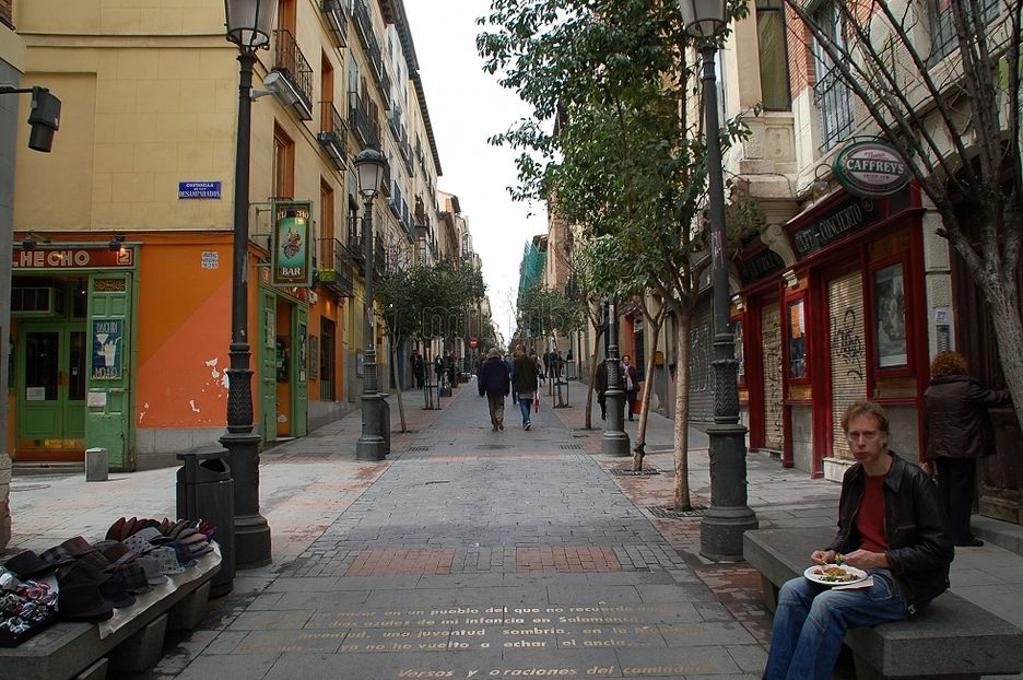 La madrileña calle Huertas