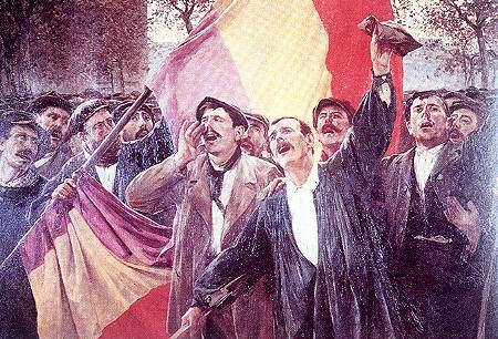 Ilustración: 'Proclamación de la II República Española'