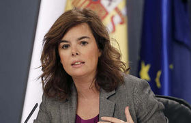 Soraya Sáenz de Santamaría, vicepresidenta y portavoz del Gobierno