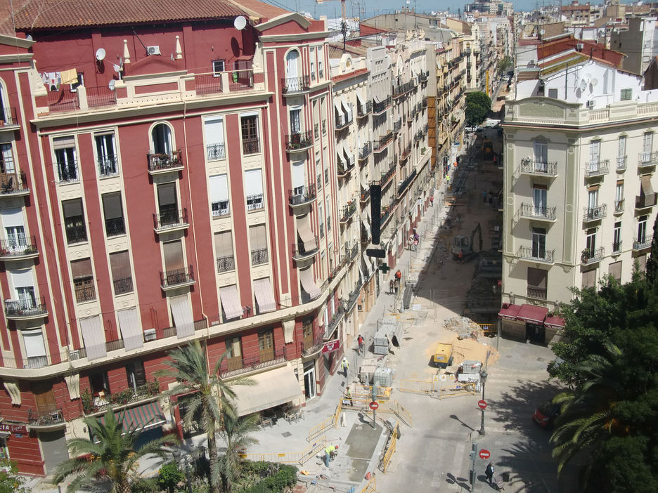 Obras en el entorno de la calle Cádiz