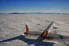 Avión abandonado en la Antártida