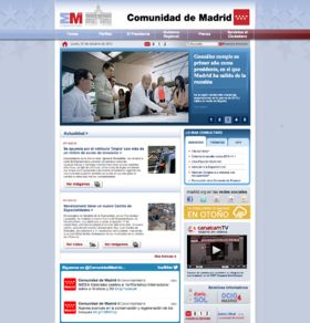 Web de la Comunidad de Madrid