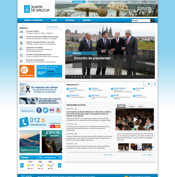 Web de la Xunta de Galicia