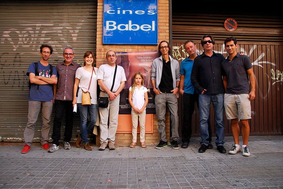 El equipo de Alicia Puig para el rodaje del corto sobre el ERE