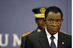 Ei dictador y presidente Teodoro Obiang