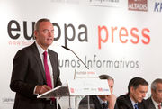 CONFERENCIA DE ALBERTO FABRA EN LOS DESAYUNOS DE EUROPA PRESS EN MADRID (FOTOS: ALEX PUYOL)