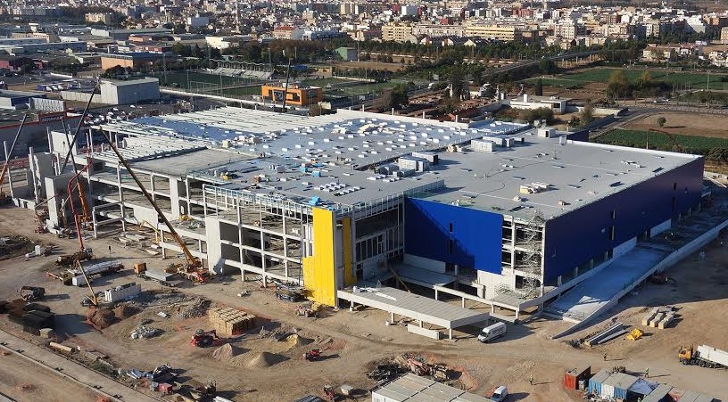 Ikea en Alfafar en proceso de construcción