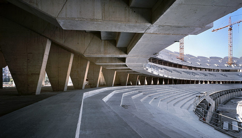 Interior del nuevo campo de Mestalla en la actualidad