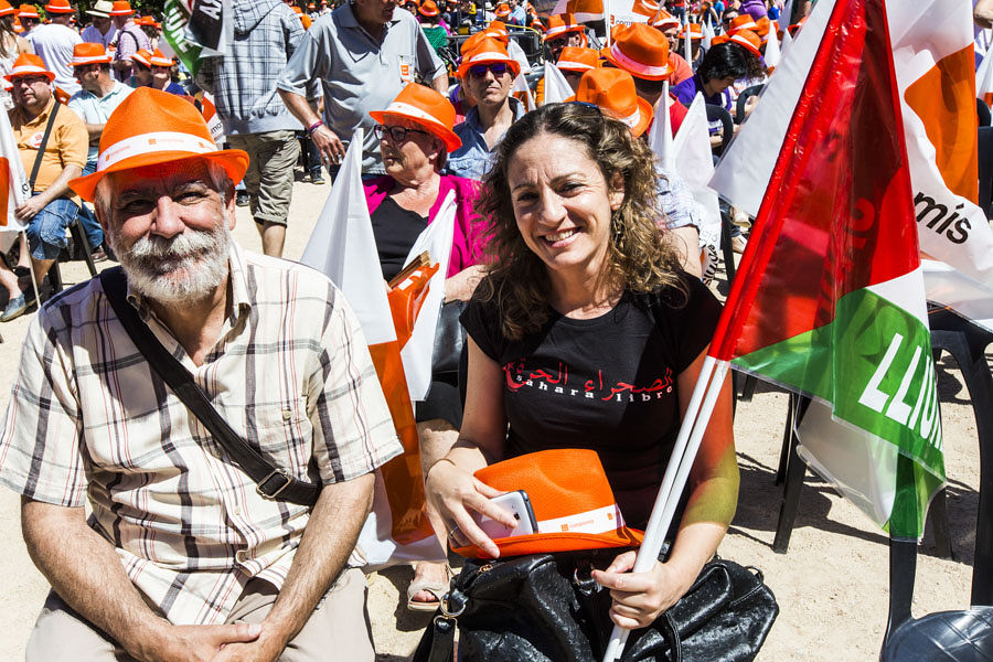 COMPROMÍS CELEBRA SU MITIN CENTRAL EN EL PARQUE DEL OESTE DE VALENCIA (FOTOS: EVA MÁÑEZ)