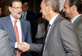 Mariano Rajoy junto a Alberto Fabra y José Ramón Bauzá