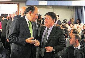 Ignacio Sánchez Galán y José Luis Olivas