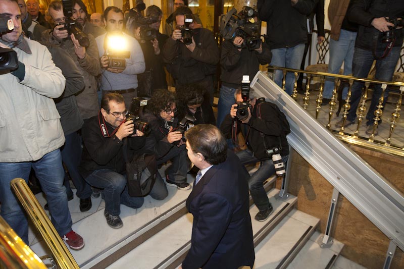 LA NOCHE DE RODRIGO RATO EN EL ATENEO DE VALENCIA (Febrero de 2012/ Fotos: Biel Aliño)