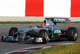 Schumacher tuvo un gran ritmo en Montmeló