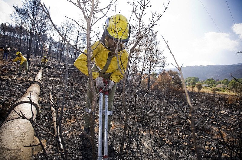 MACASTRE INICIA SU RECUPERACIÓN DESPUÉS DE LOS INCENDIOS (Fotos: Eva Mañez)