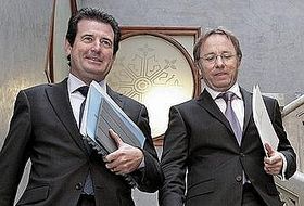 José Ciscar (vicepresidente) y Juan Carlos Moragues (Hacienda)