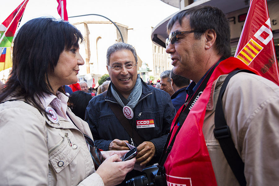 MANIFESTACIÓN DEL 1º DE MAYO EN VALENCIA (FOTOS: EVA MAÑEZ)