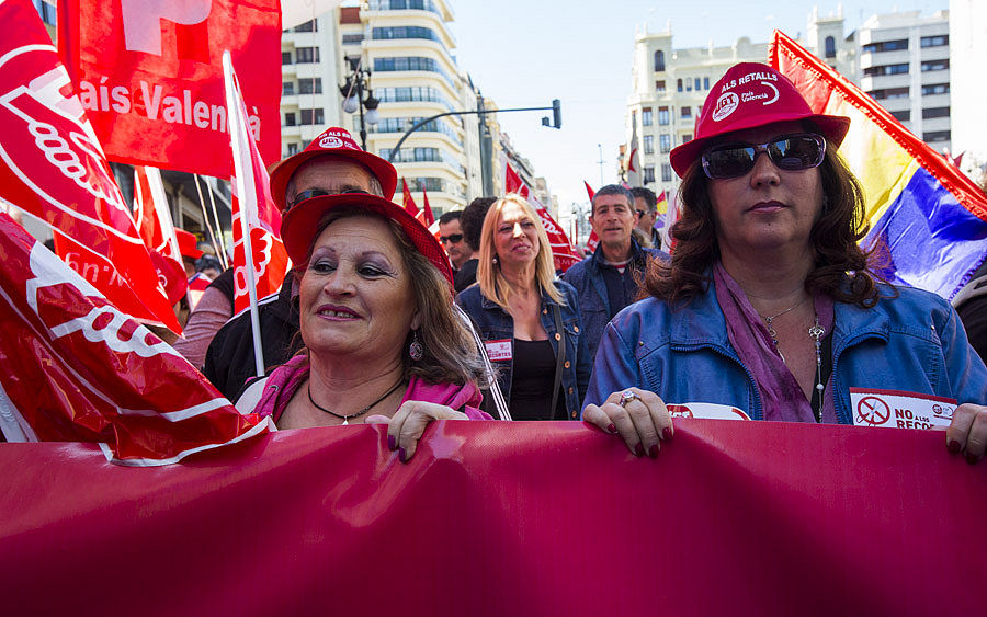 MANIFESTACIÓN DEL 1º DE MAYO EN VALENCIA (FOTOS: EVA MAÑEZ)