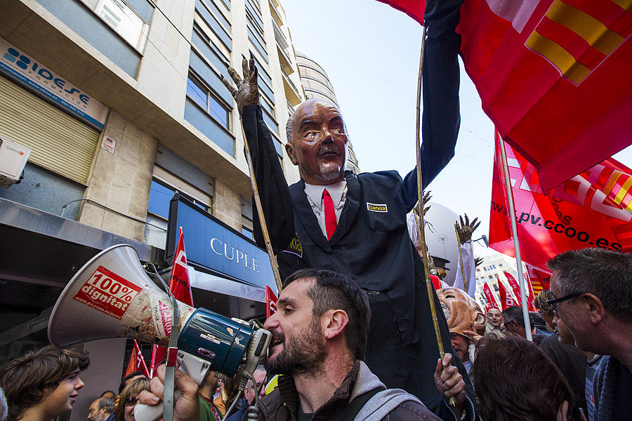 MANIFESTACIÓN DEL 1º DE MAYO EN VALENCIA (FOTOS: EVA MAÑEZ)