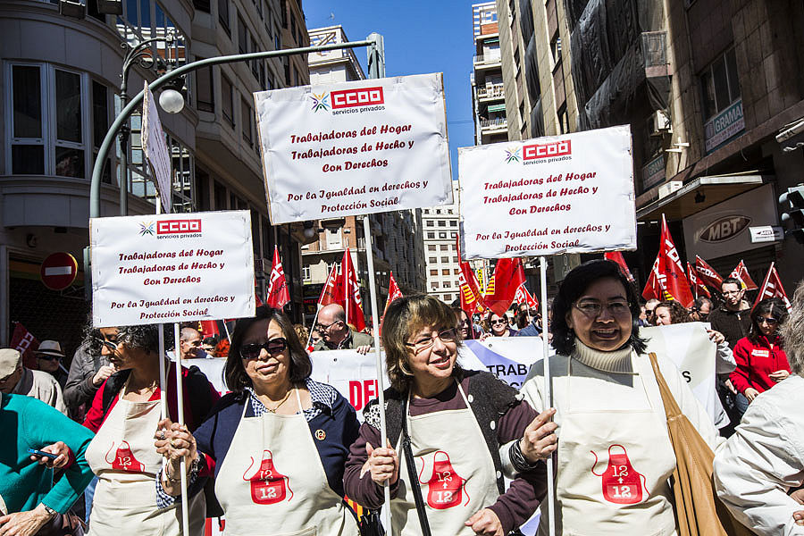 MANIFESTACIÓN DEL 1º DE MAYO EN VALENCIA (FOTOS: EVA MAÑEZ)