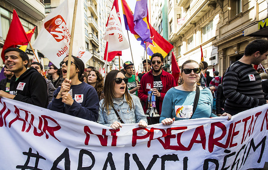 MANIFESTACIÓN DEL 1º DE MAYO EN VALENCIA (FOTOS: EVA MAÑEZ)