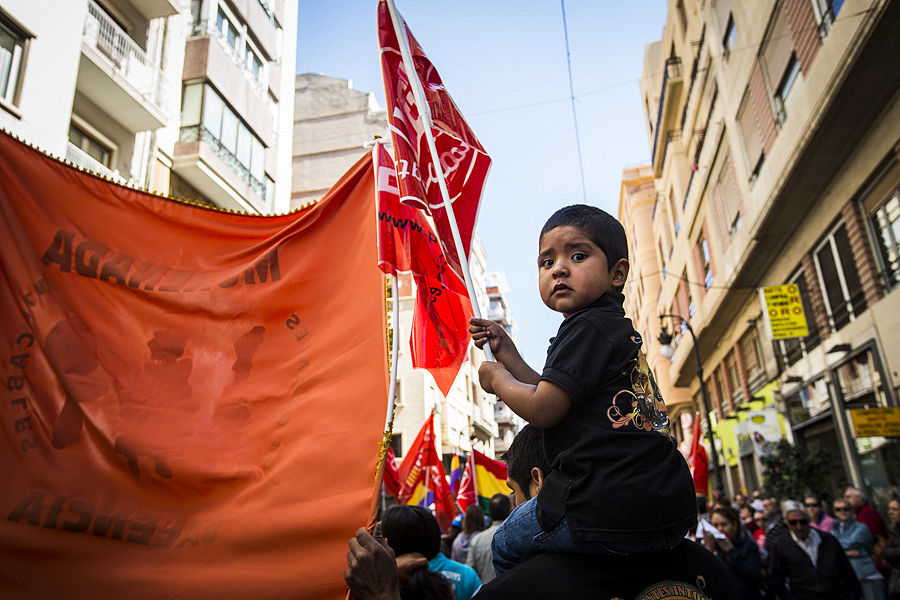 MANIFESTACIÓN DEL 1º DE MAYO EN VALENCIA (FOTOS: EVA MAÑEZ)