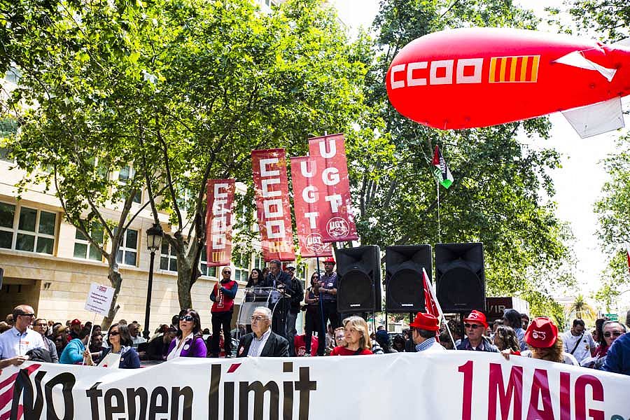 MANIFESTACIÓN DEL 1º DE MAYO EN VALENCIA (FOTOS: EVA MAÑEZ)