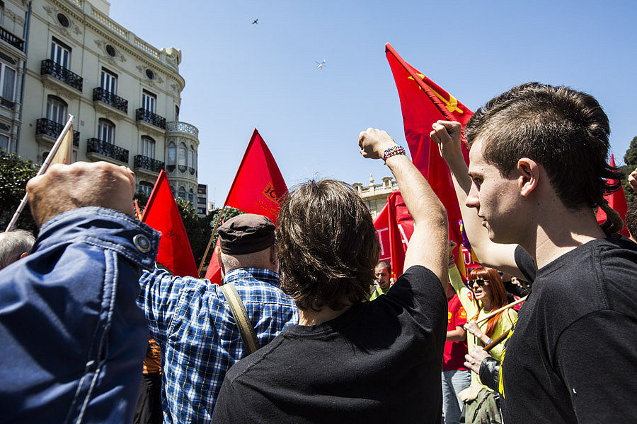 MANIFESTACIÓN DEL 1º DE MAYO EN VALENCIA (FOTOS: EVA MAÑEZ)