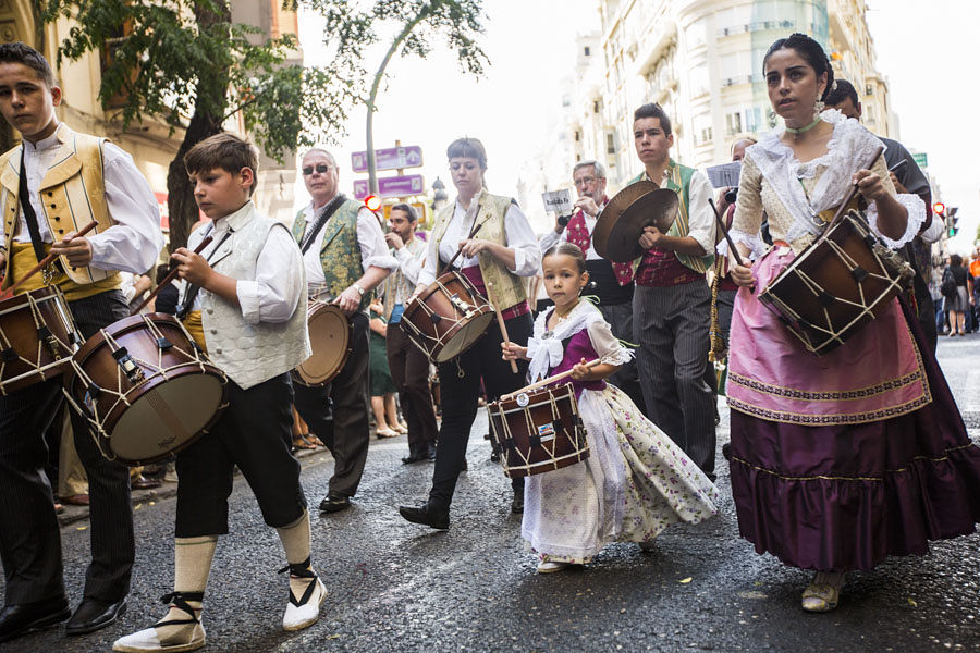 9 D'OCTUBRE. LA SENYERA EN LA CALLE (FOTOS: EVA MAÑEZ)